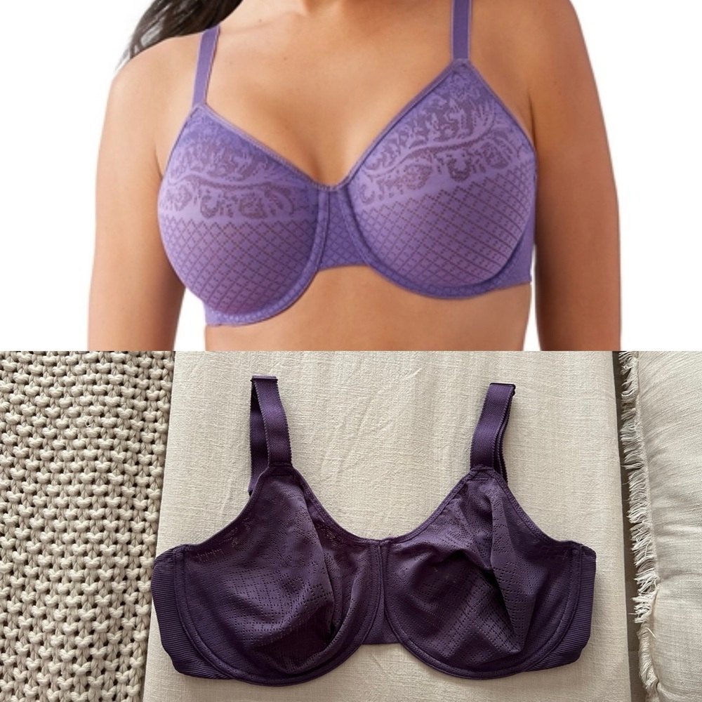 Wacoal Women's Visual Effects Minimizer Bra - 34G (DDDD), Grape Compote